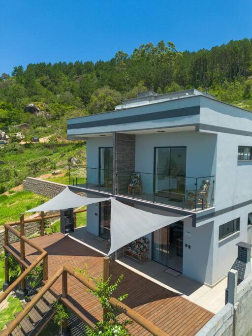 Casa Mirante Do Sol-Vista Exuberante Com Spa Governador Celso Ramos Dış mekan fotoğraf