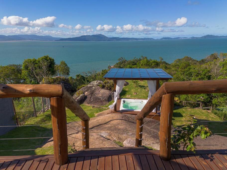 Casa Mirante Do Sol-Vista Exuberante Com Spa Governador Celso Ramos Dış mekan fotoğraf